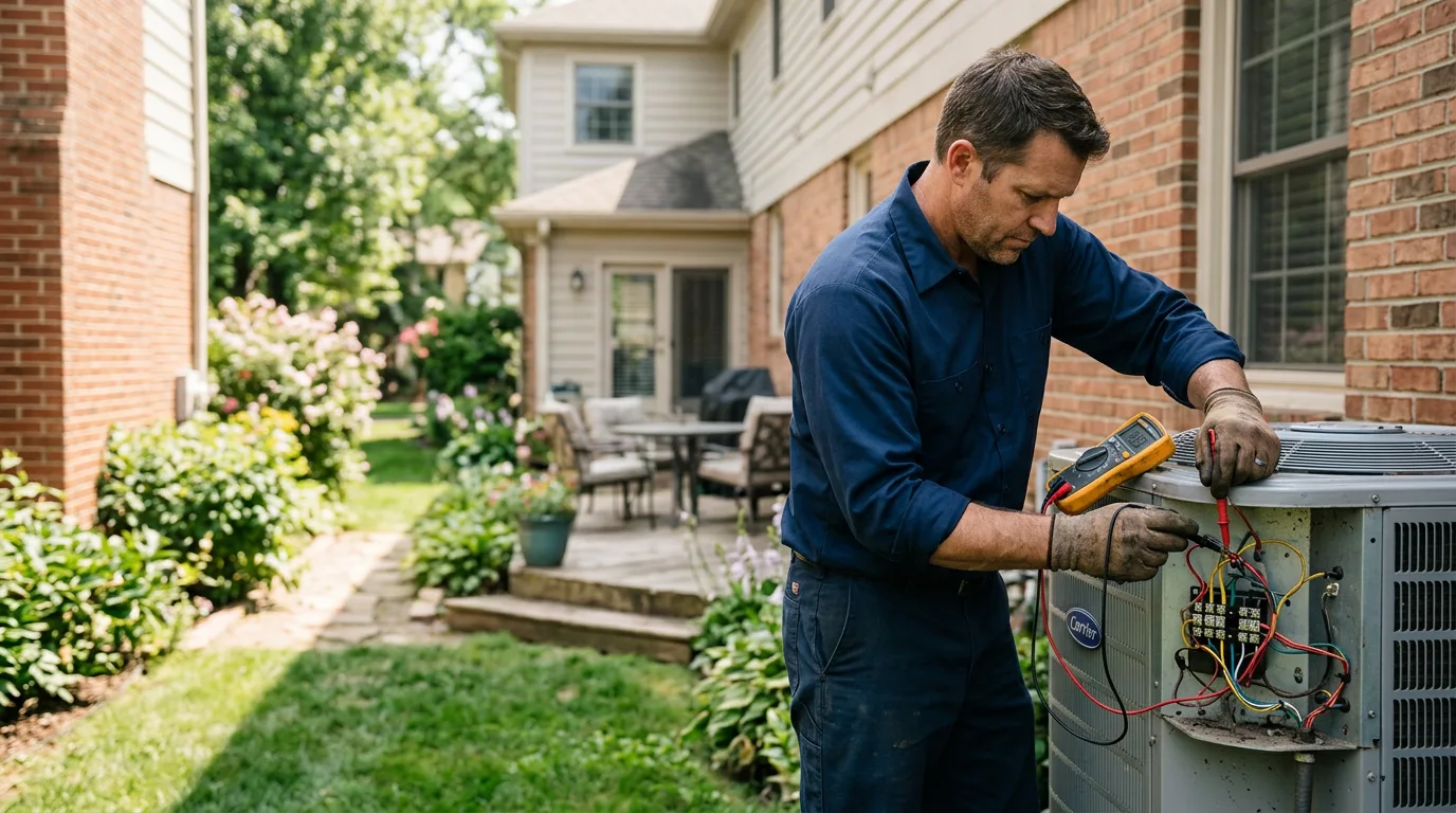 HVAC technician working near Phoenix, AZ